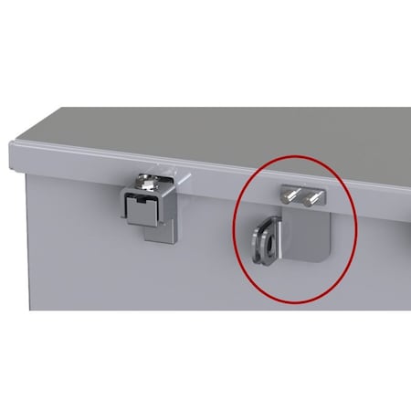 Saginaw Control & Engineering Padlock Kit, 3 in. H x 2 in. W x 1 in. L, Stainless Steel SCE-PLKJIC